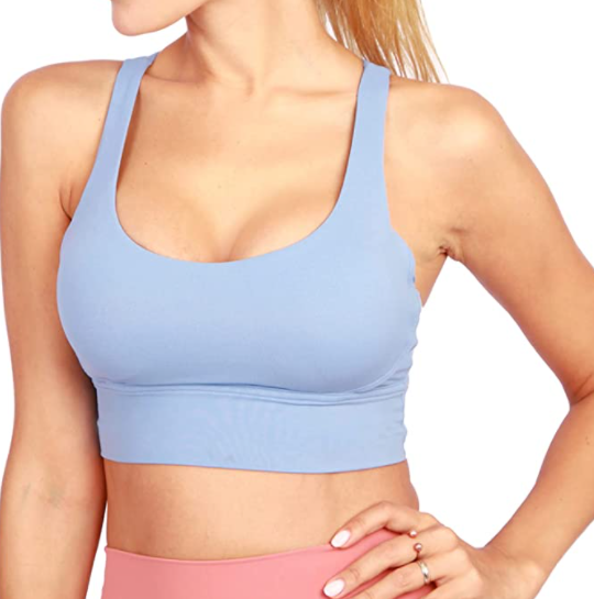 TIMIFIS Womens Sports Bras Yoga Comfort Seamless Padded Stretchy
